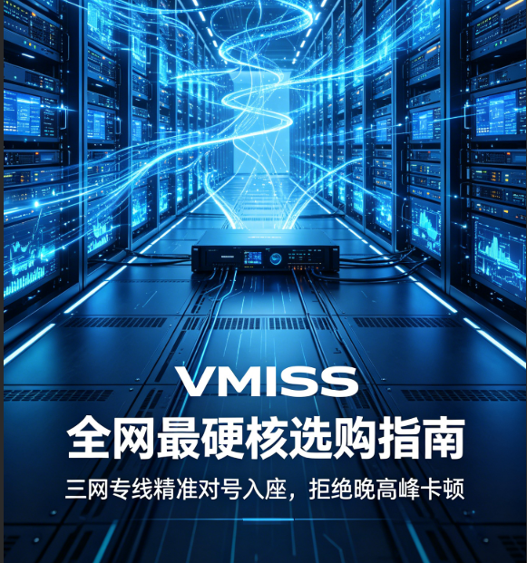 VMISS 全网最硬核选购指南：三网专线精准对号入座，拒绝晚高峰卡顿